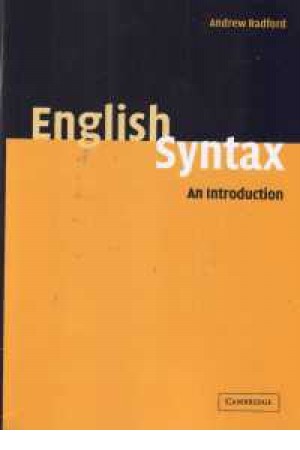 english syntax an introduction